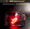 Rimorchio posteriore a LED ovale da 6 pollici rosso impermeabile per fanale posteriore per camion