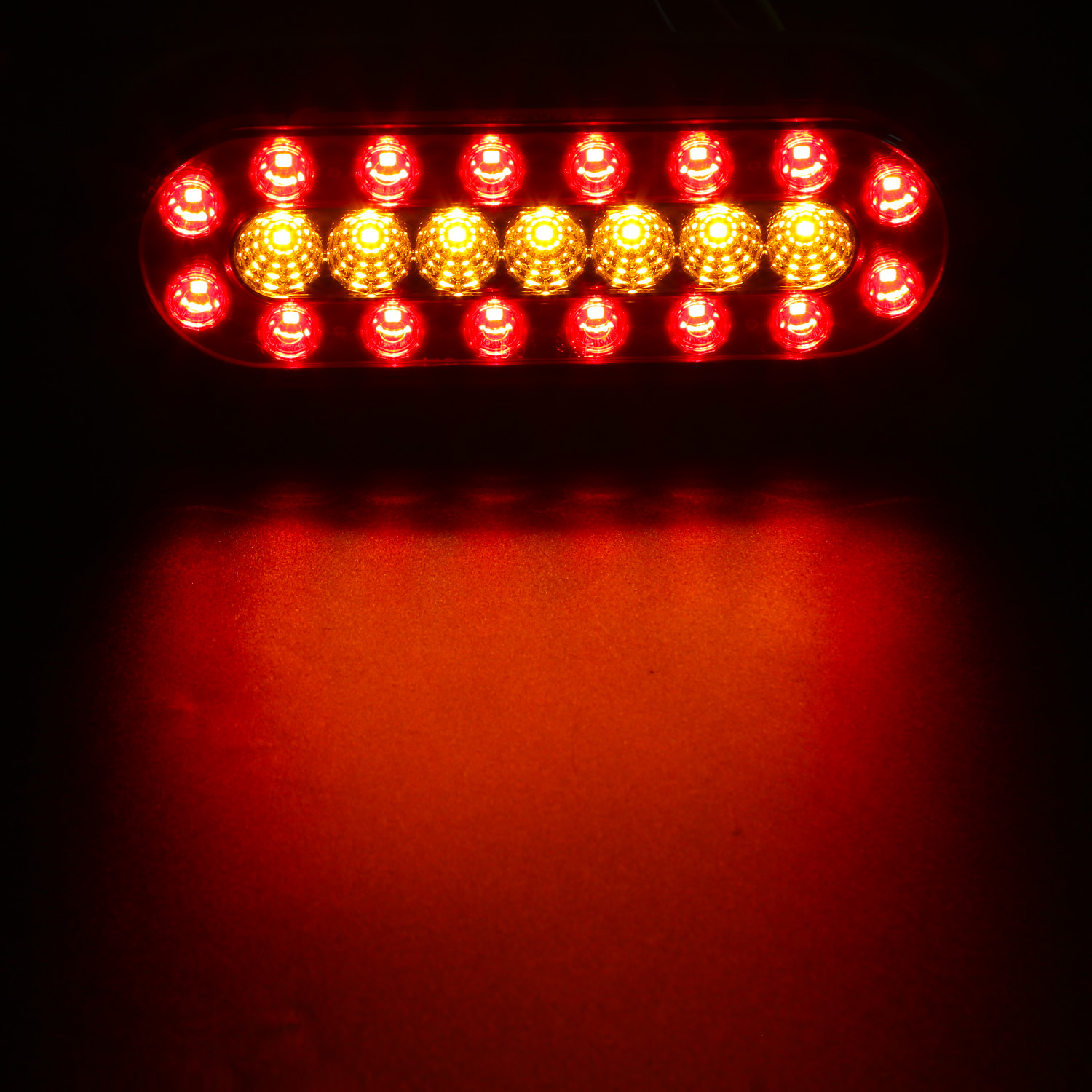 Luce di coda a LED a prova di acqua quadrata, luce di coda a LED per camion, luce di coda a LED da 48 W, luce di coda a LED a caldo, luce della coda a LED a prova di acqua