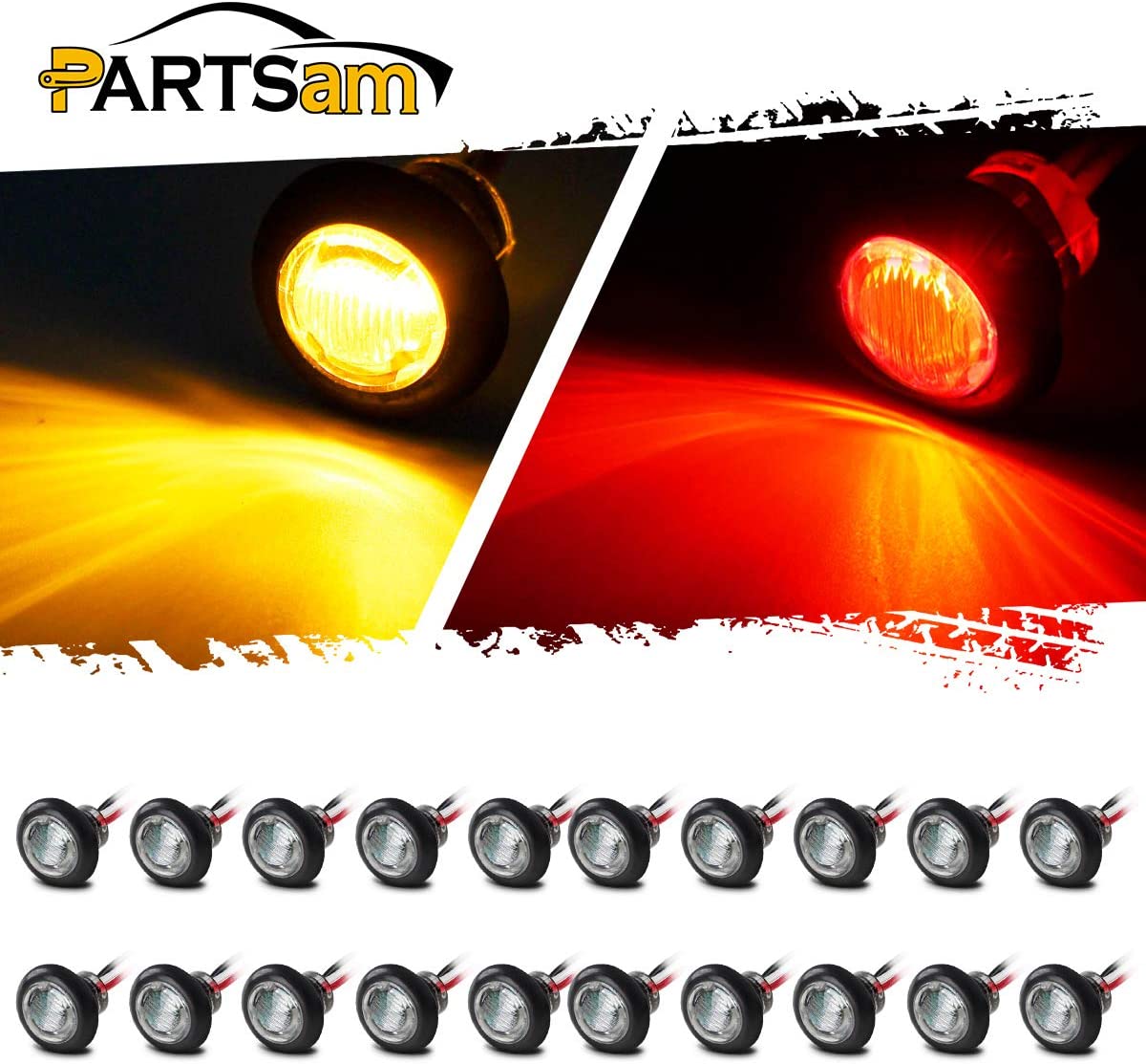 Luce da lavoro a LED quadrata impermeabile, Luce laterale a LED di vendita calda, Luce laterale a LED 12V, Luce laterale a LED per camion, Luce laterale a LED da 3/4 pollici