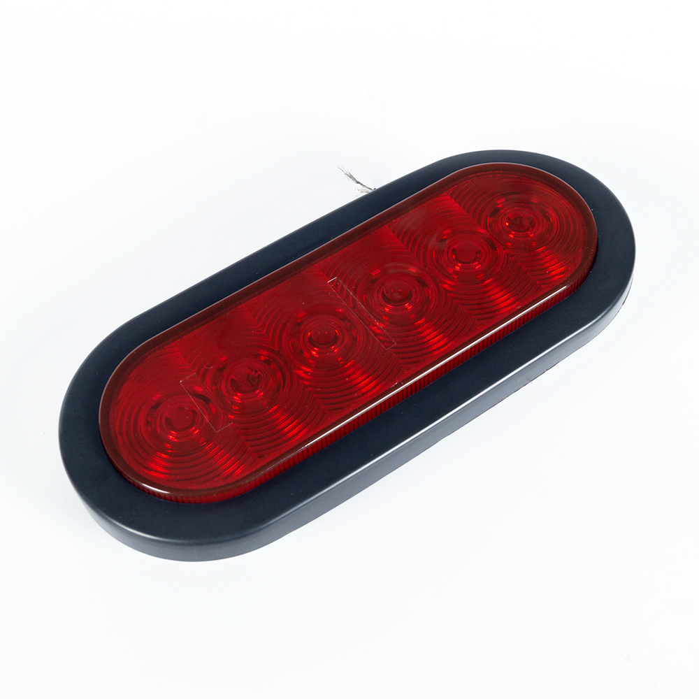 Fanale posteriore ovale a LED rosso da 6 " pollici