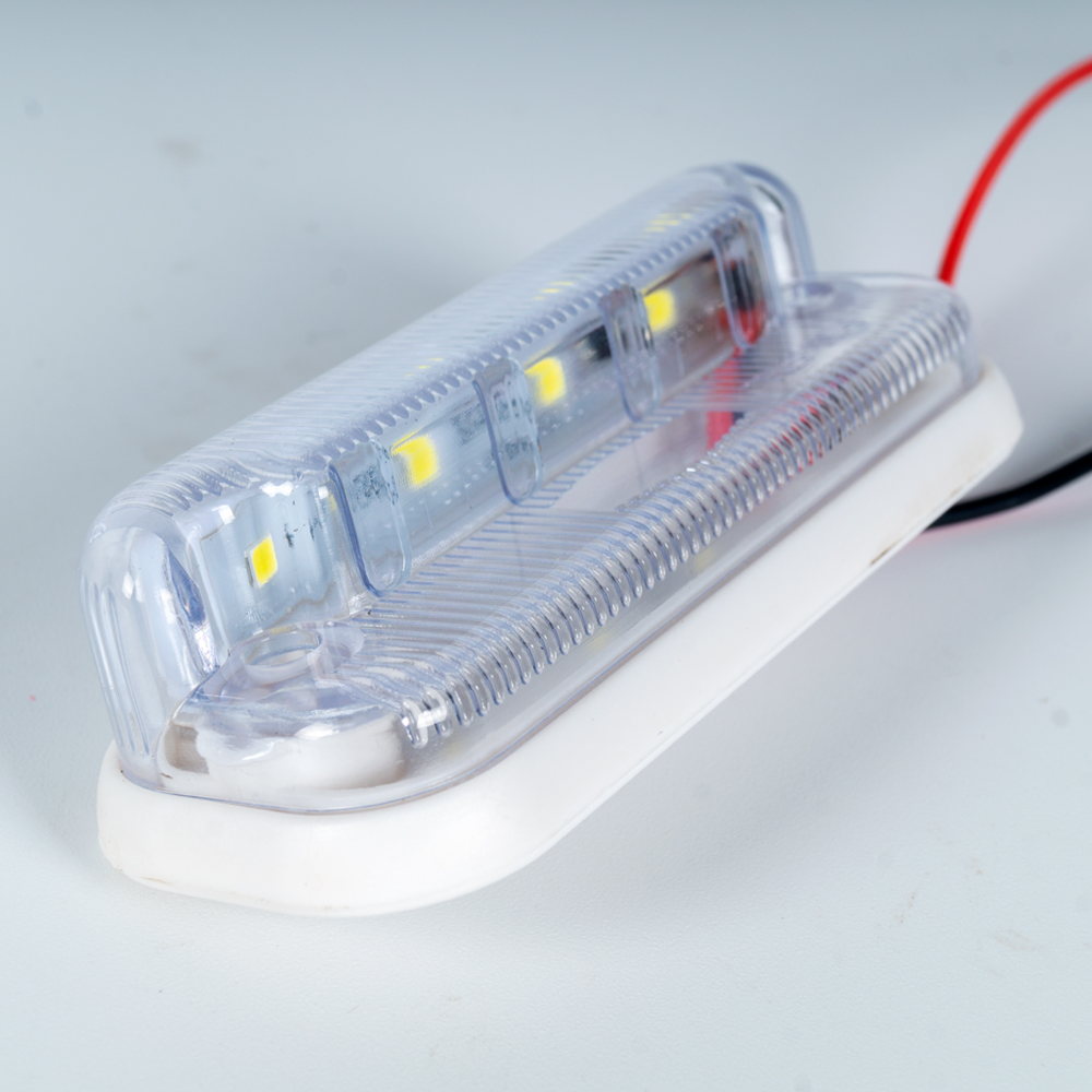 Indicatori LED bianchi con lente trasparente da 4 pollici