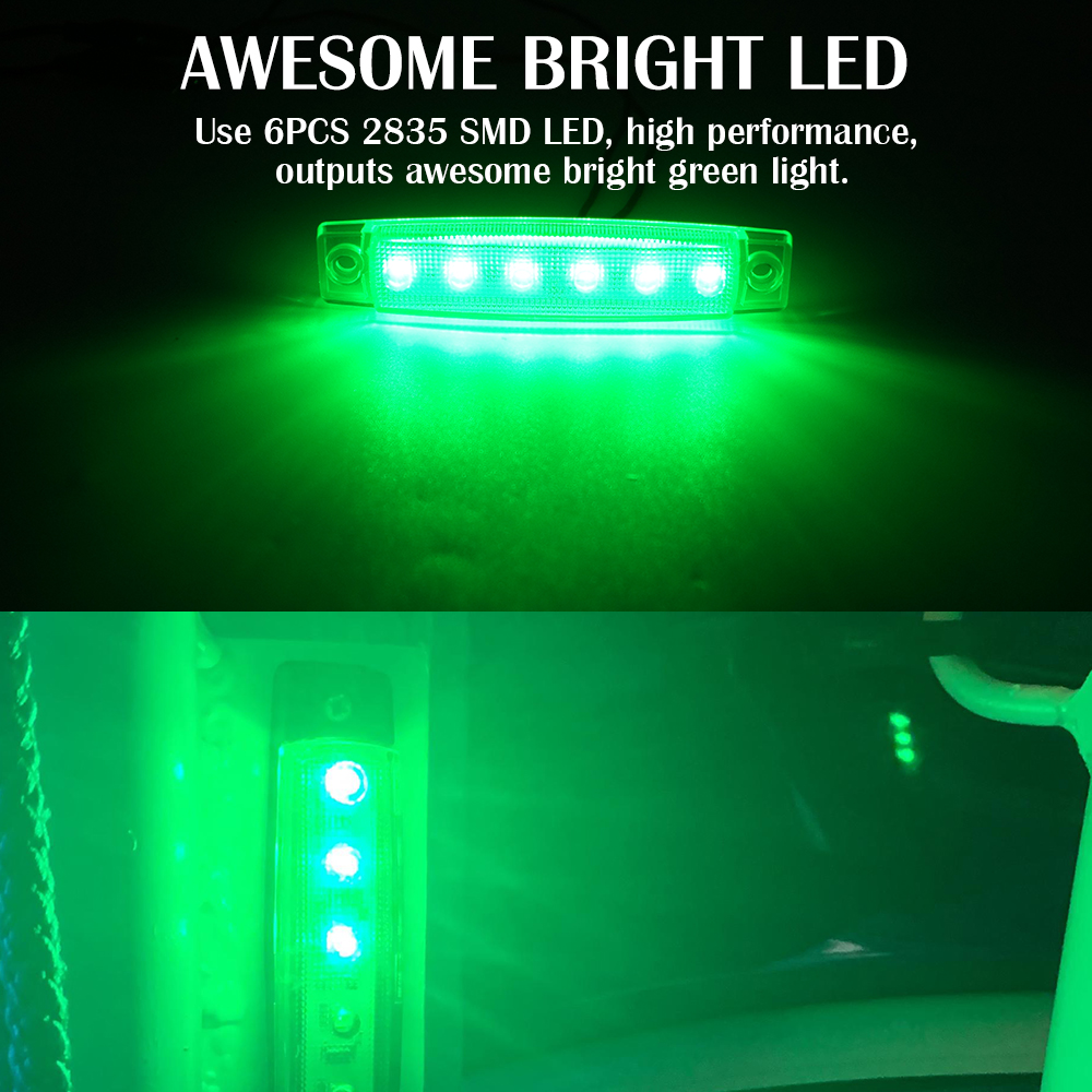 Luce di marcatore a LED da 3,5 pollici di barca/rimorchio con indicatori