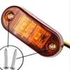 Luci di ingombro laterali a LED per rimorchio per luci di posizione laterali ovali da 2,5 "
