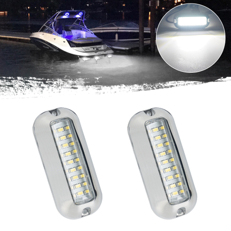 Luce marina blu impermeabile con acciaio inossidabile 304