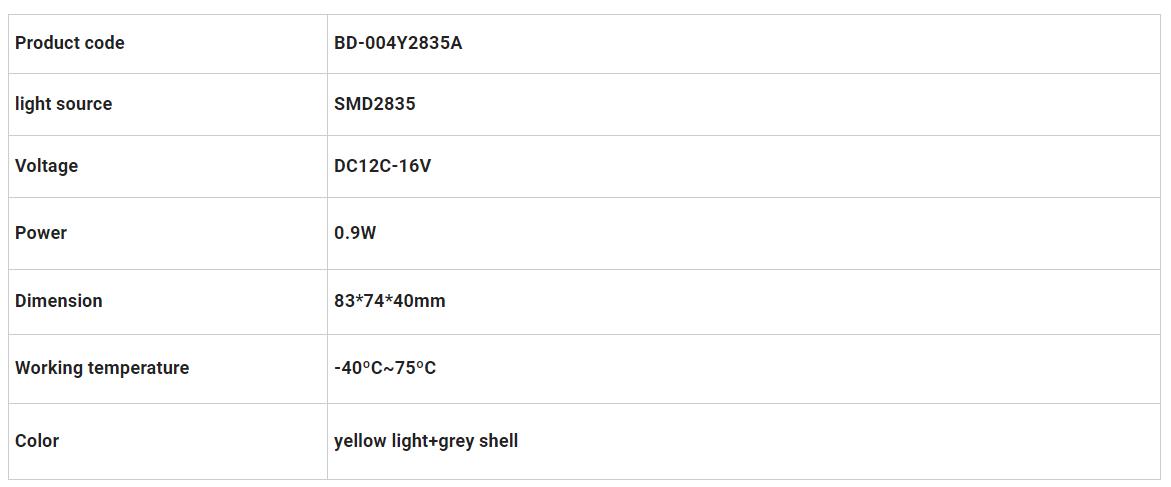 Dodge Rerview Mirror Lights BD-00Y2835A