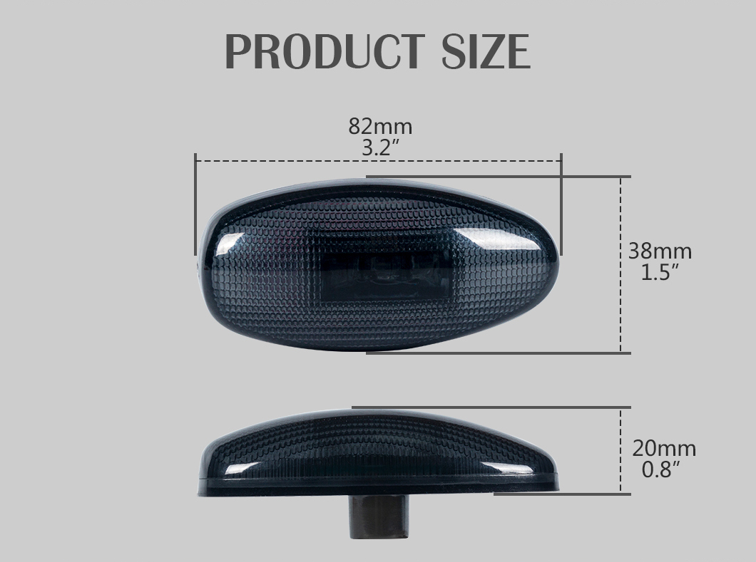 Luci di pennarello laterale