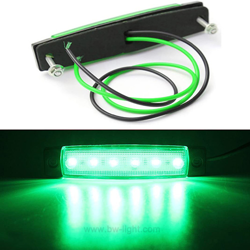 Lampada per veicoli a LED con luci marine per interni di barche verdi