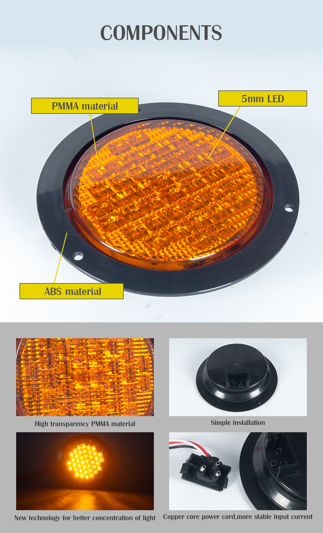 Luce di coda a LED da 6 pollici