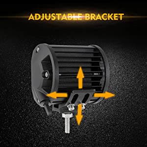 LED LED 4 pollici quadrati 120 W Luce di lavoro 