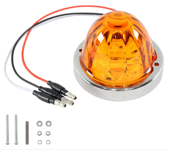 Luci di auto a led luci di anguria per semi -camion esterne mini acqua melone semi camion semi di marcatore sede sede vetro guscio di vetro leggero
