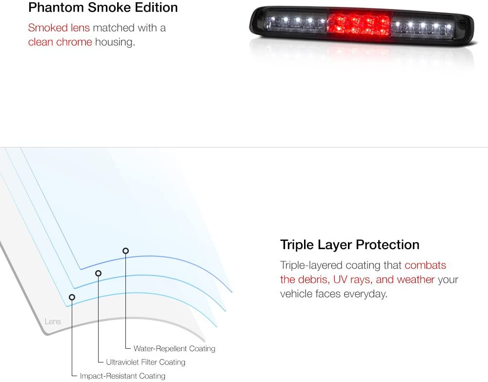 Luci dei freni a LED per camion per auto, Luci dei freni a LED in vendita calda, Luci dei freni a LED in vendita calda da 48 W, La terza luce dei freni per Ford Mazda, Luci dei freni a LED per camion