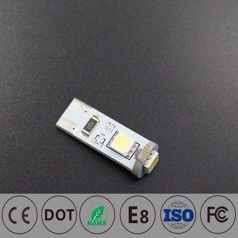 Bulbo interno bianco T10 a LED bianco privo di errori