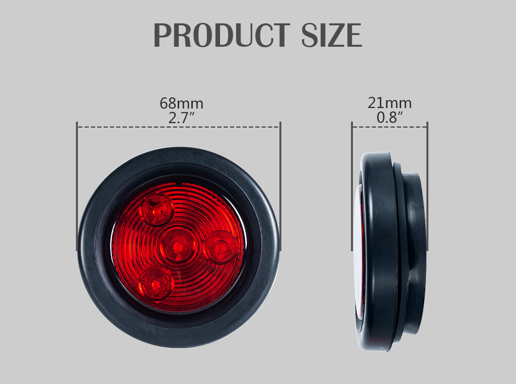 Luci di marcatore laterale a LED 2 