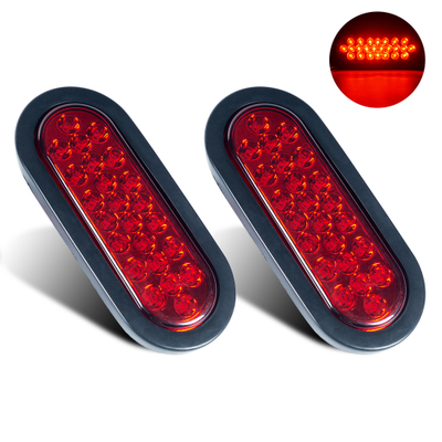 Fanale posteriore a led rosso ovale da 6 pollici