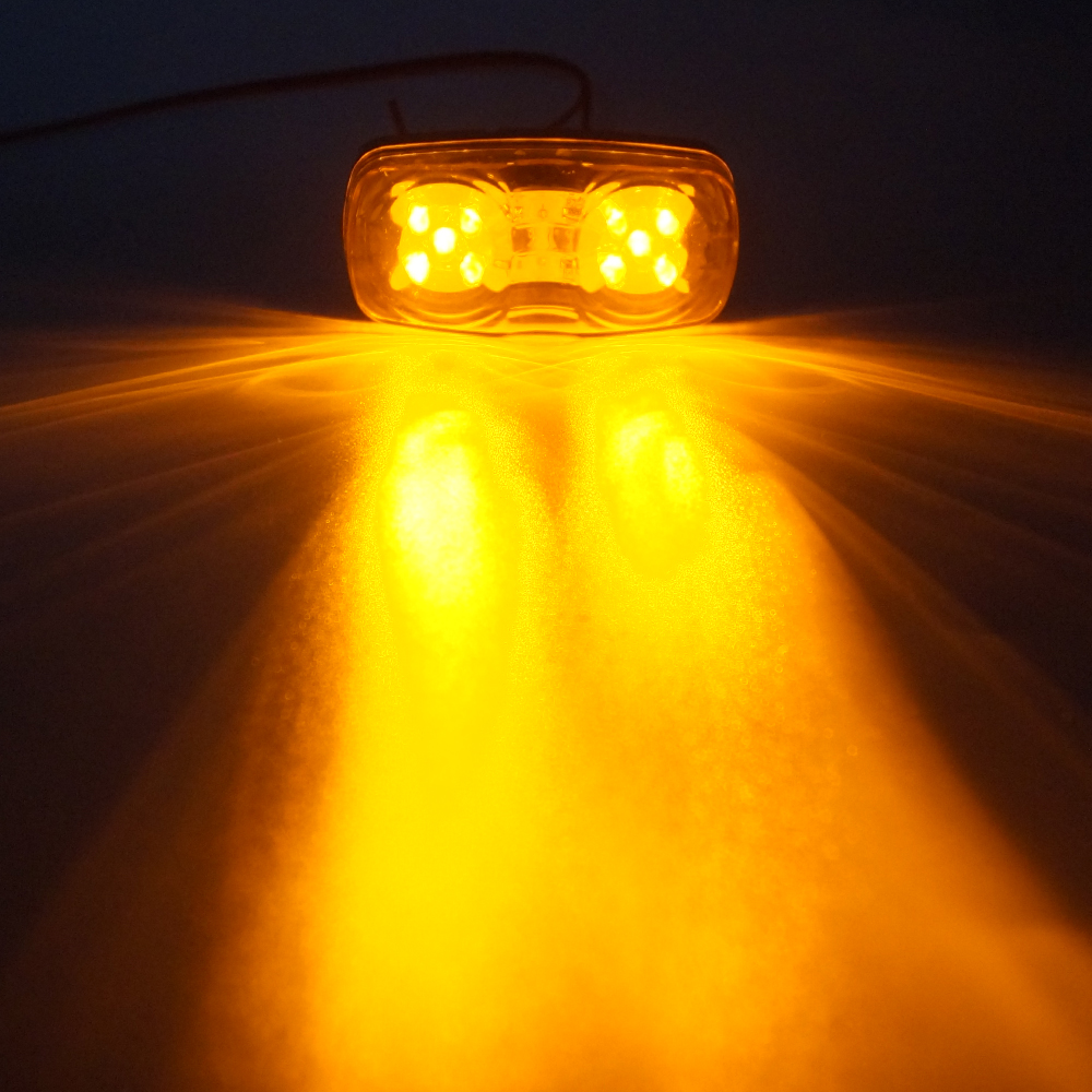 Luce di ingombro laterale a LED gialla automobilistica per auto