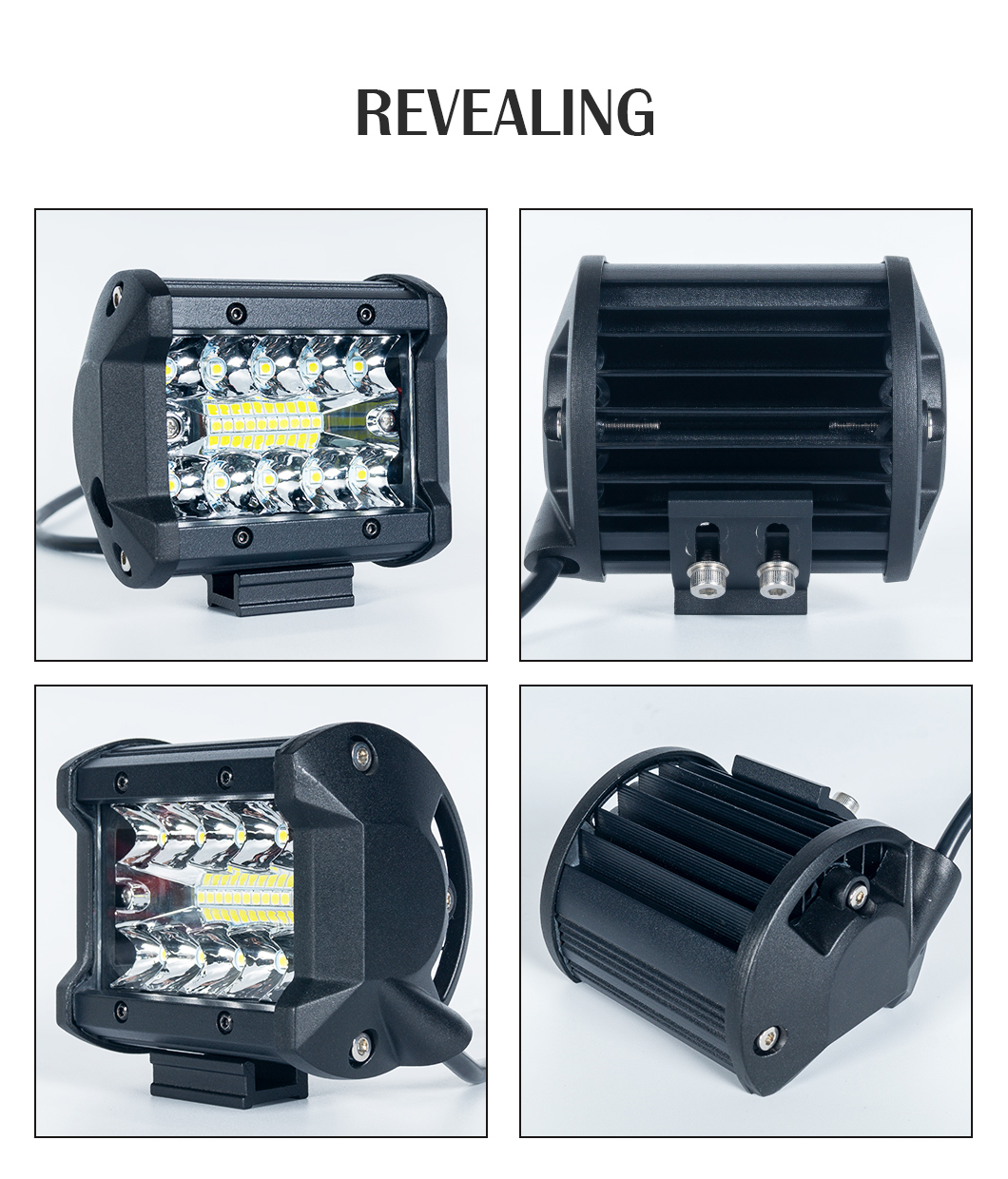 Luce di lavoro a LED barra a LED da 4 pollici Luce di lavoro a LED, luce di lavoro a LED da 60 W, luce di lavoro a LED, barra della luce di lavoro a LED, luce di lavoro a LED da 4 pollici da 60 W.