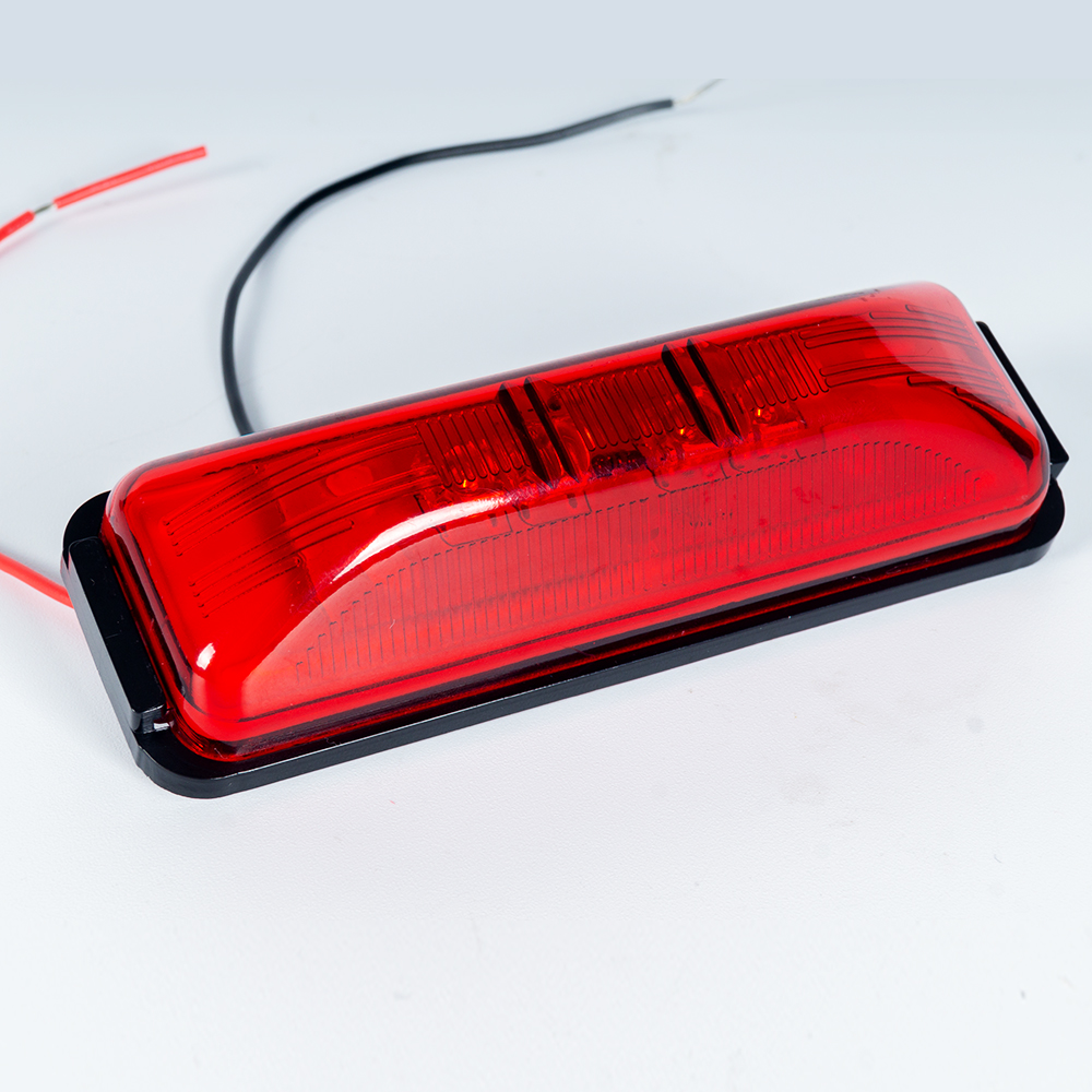 Indicatore luminoso LED per rimorchio a montaggio superficiale da 4 " rosso