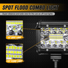 Barra luminosa da lavoro a LED combinata Spot Flood da 60 W da 4 pollici