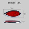 Luce di clearance del marcatore a LED rosso con Chrome