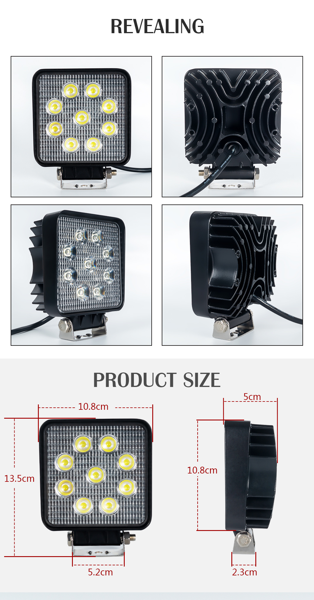 Automotive 48W*2 LED LED LEDE LED per camion