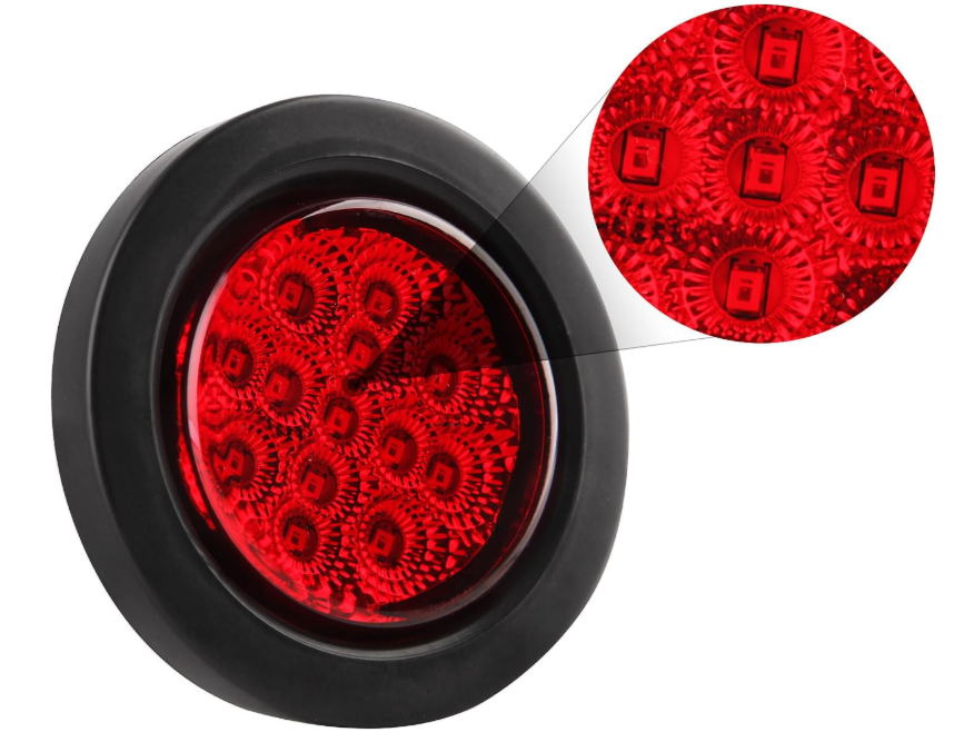 Luci di posizione laterali a LED rotonde da 2,5 "Luci rotonde per camion con rimorchio