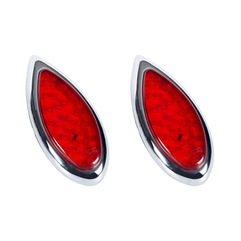 Luce di clearance del marcatore a LED rosso con Chrome