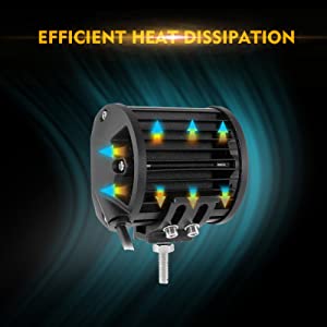 LED LED 4 pollici quadrati 120 W Luce di lavoro 