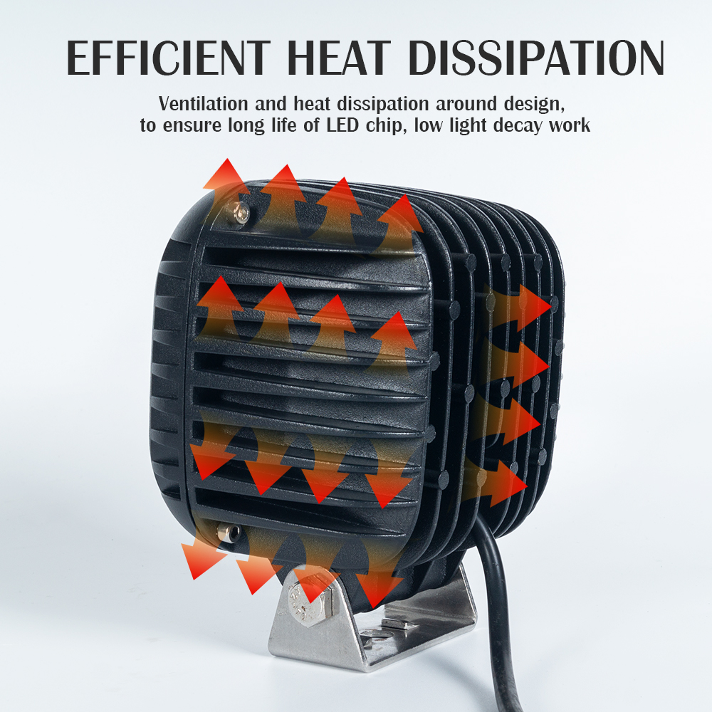 Lavoro a led bianco da 5 pollici che guida luce per camion