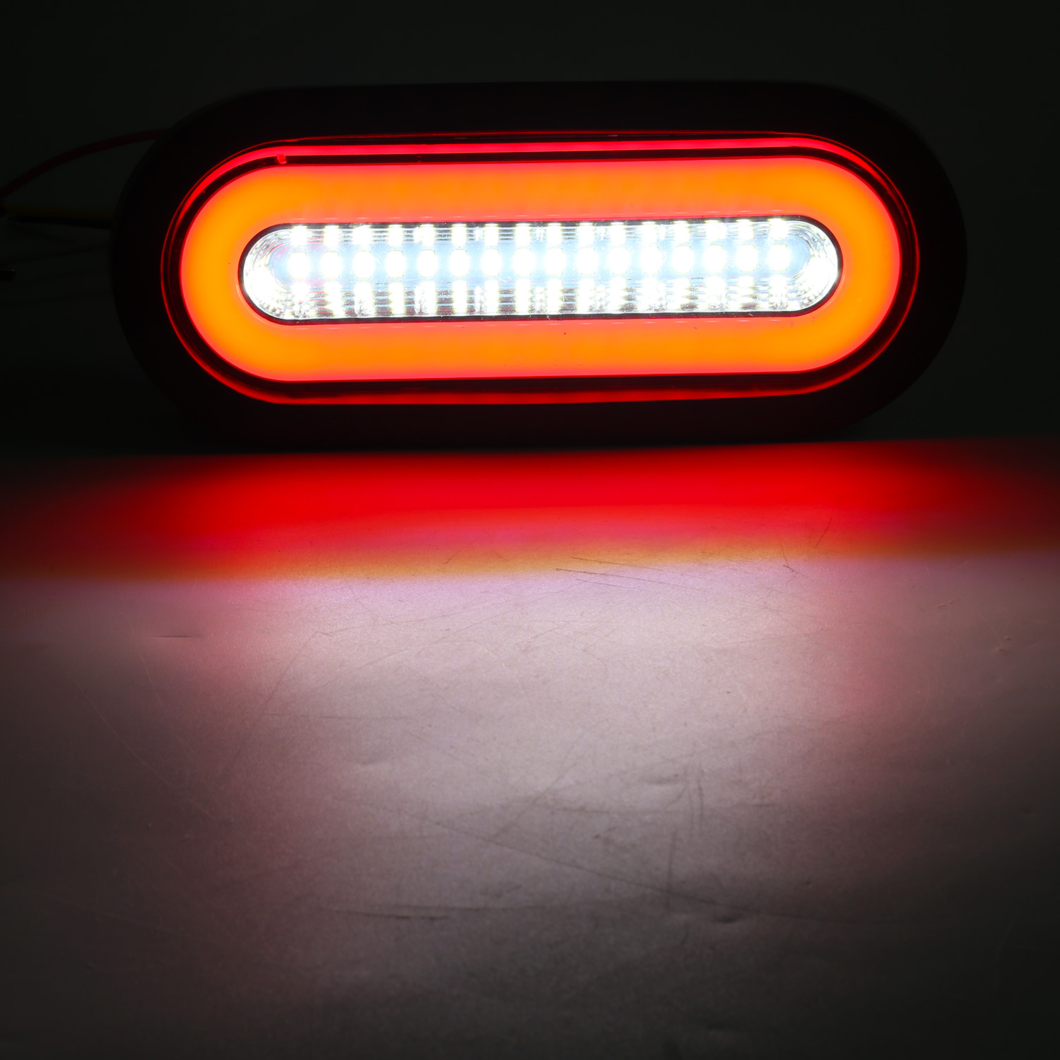 Luce di coda a LED a prova di acqua quadrata, luce di coda a LED per camion, luce di coda a LED da 48 W, luce di coda a LED a caldo, luce della coda a LED a prova di acqua